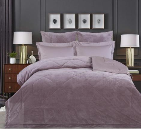 Постельное белье с одеялом "Kazanov.A." Lindor Premium (роза антика) Велюр/Egypt Cotton, Семейный