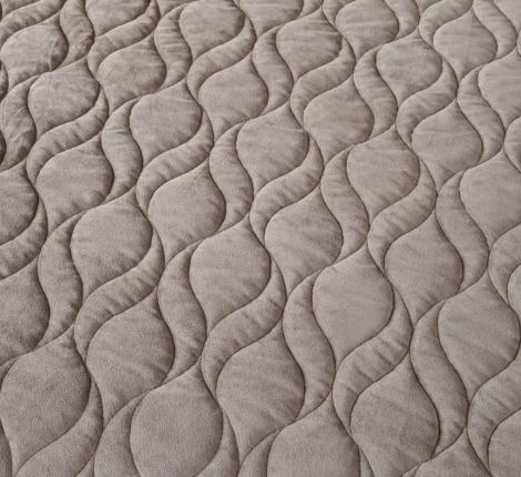 Покрывало "Sofi de Marko" Нобилис (серый) Велюр, 240х280