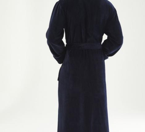 Халат мужской с капюшоном &quot;NUSA&quot; Triga 7230 темно-синий, L/XL