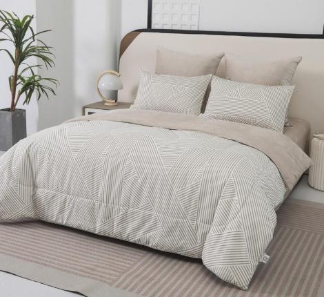 Постельное белье с одеялом "Sofi de Marko" Роберто №10 Велюр/Сатин, 1,5 спальный