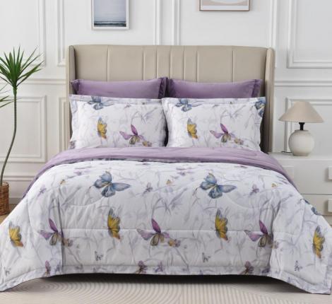 Постельное белье с одеялом "Sofi de Marko" Ренато №20 Велюр/Сатин, 1,5 спальный