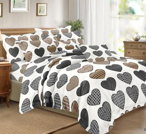 Постельное бельё "Cleo" Art Color 31/064-AC Полисатин, Евро