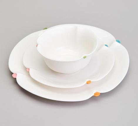 Набор для завтрака "SUNDAY" золотой, 3 предмета