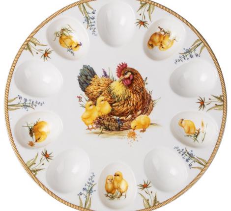 Блюдо для 10 яиц "SUNDAY", диаметр 25 см