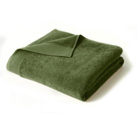 Полотенце махровое "Blanc des Vosges" UNI FORET (зелёный), 55х110