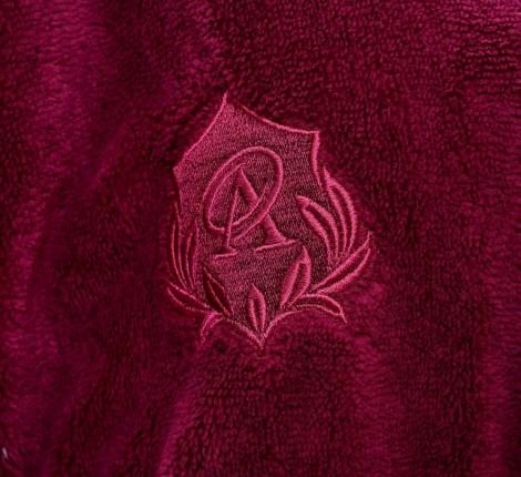 Халат женский трига с капюшоном "AMBIELLA A-1215" фуксия, 3XL