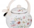 Чайник эмалированный со свистком "ДВОРЦОВЫЙ ПАРК", 2,2 л