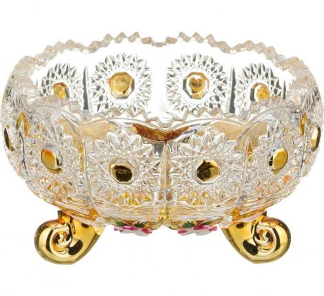 Конфетница "GOLD GLASS", диаметр 11 см
