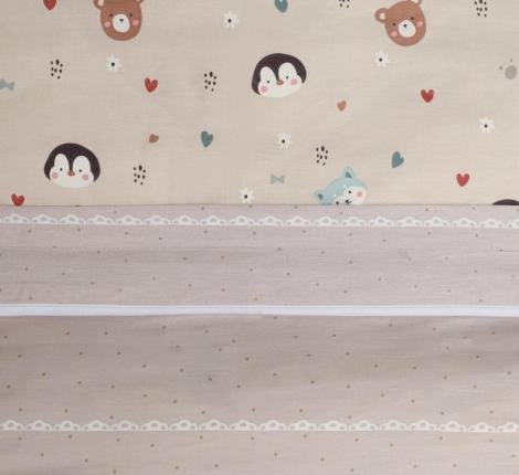 Постельное бельё детское "Sofi de Marko" Зверята Сатин, 1,5 спальный