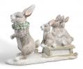 Статуэтка "КРОЛЬЧИХА С КРОЛЬЧАТАМИ", 24*8*16,5 см