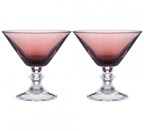 Набор бокалов для мартини 2 штуки "MIRAGE" PURPLE, 280 мл