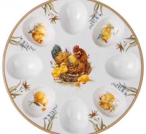 Блюдо для 10 яиц "SUNDAY", диаметр 22 см
