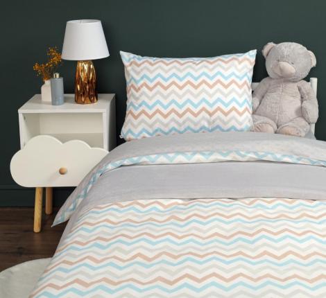 Постельное белье "Siberia" Зигзаг (бежевый) Ранфорс, 1,5 спальный