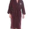 Халат мужской махровый с капюшоном Maison D'or "SEYMOUR" баклажан, 3XL(54)/4XL(56)