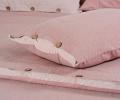Постельное бельё Sharmes "Rustic melange" Евро, розовый