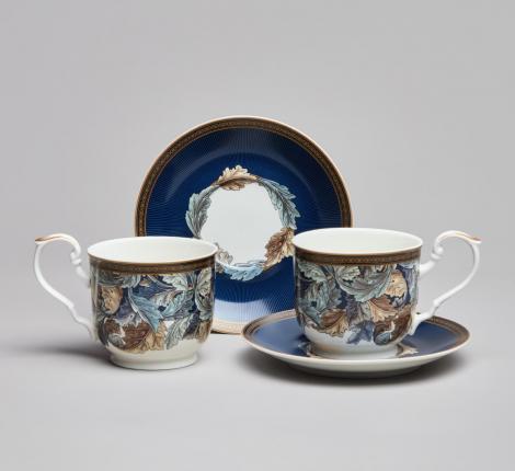 Чайный набор "ART COLLECTION" на 2 персоны, 4 предмета (280 мл)