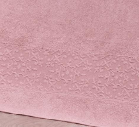 Простынь махровая &quot;KARNA&quot; MELEN 200x220 см, Грязно-розовый