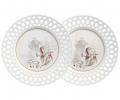 Набор закусочных тарелок 2 штуки "МОРОЗКО", диаметр 20,5 см