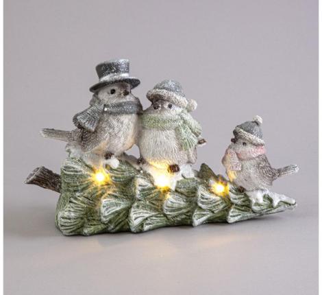 Статуэтка с LED-подсветкой "ПТИЧКИ", 22*9,5*13 см