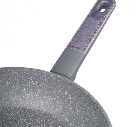 Сковорода "AGNESS" 902-123 с антипригарным покрытием PFLUON MARBLE, диаметр 28 см