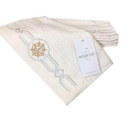 Полотенце махровое  Maison D'or "ELEGANZE MARIN" 85х150, кремовый