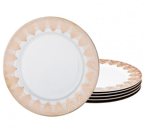 Набор тарелок 6 штук &quot;КЛАРИССА&quot; 169-104, диаметр 25 см