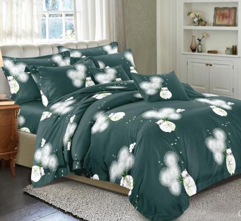 Постельное бельё "Cleo" Art Color 15/076-AC Полисатин, 1,5 спальный