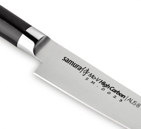 Нож кухонный &quot;Samura Mo-V&quot; универсальный 150 мм, G-10 (с тату)