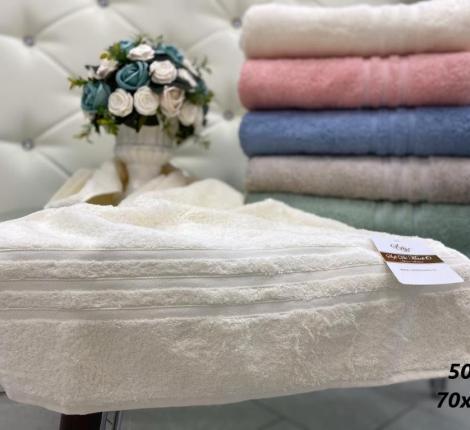 Полотенце махровое "Sofi de Marko" SILA (светло-зелёный), 50х90