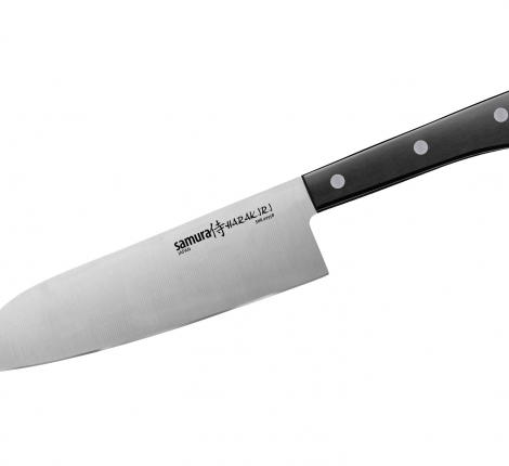 Нож кухонный &quot;Samura HARAKIRI&quot; SHR-0095B/K Сантоку, 175 мм, ABS пластик