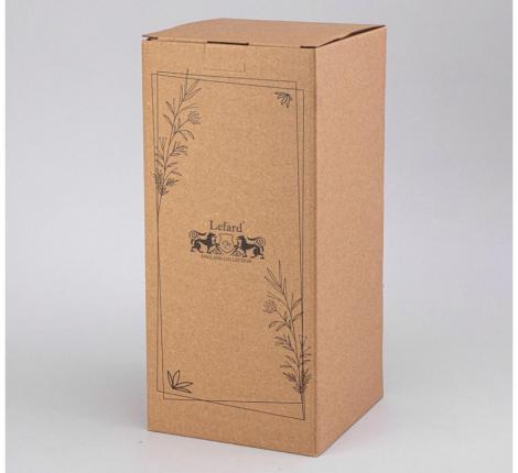 Ваза декоративная "Lefard" 13,6*13,9*37,5 см, пудровый