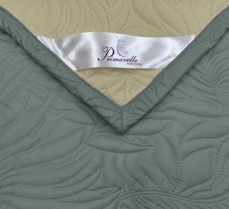 Покрывало Primavelle "ARTI" Биософт 180х200, Листья Графит