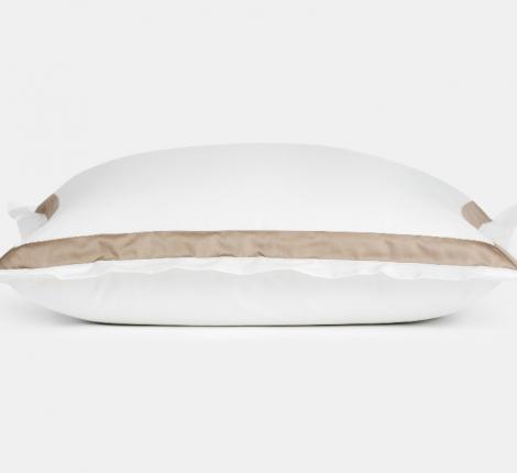 Наволочка с широкой отделкой "ALPINE CARAMEL BEIGE ALLURE GRASS" Мако-Сатин, 70х70 (2шт)