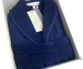 Халат мужской махровый Maison D'or "QUATTRO" синий, 3XL(54)/4XL(56)