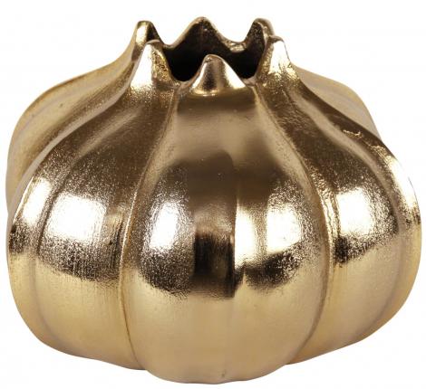 Ваза в форме граната "POMEGRANATE" (цвет золото) металл, высота 26 см