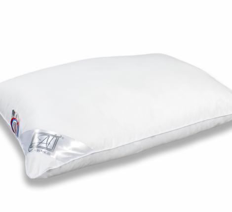 Подушка "ЛЕБЯЖИЙ ПУХ-Стандарт" в тике, 50х68 (белый)