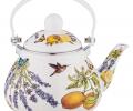Чайник эмалированный со съёмным фильтром "ПРОВАНС ЛИМОНЫ", 1,3 л