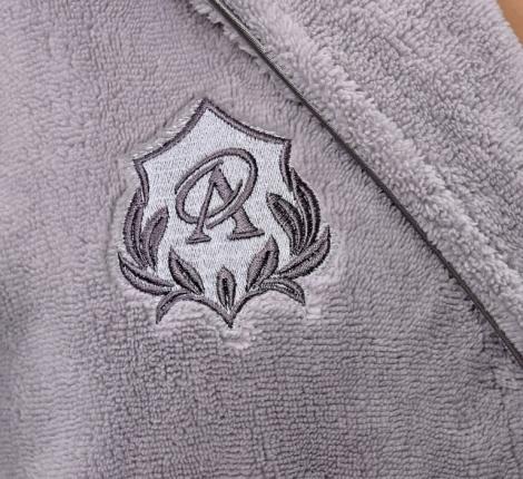 Халат женский трига шалька "AMBIELLA A-1295" светло-серый, S/M