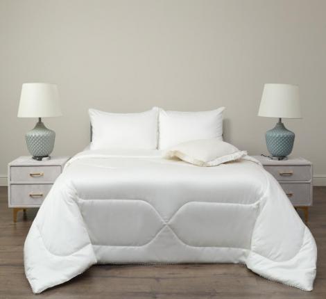 Постельное белье с одеялом "Sofi de Marko" Элиана (молоко) Сатин, Семейный