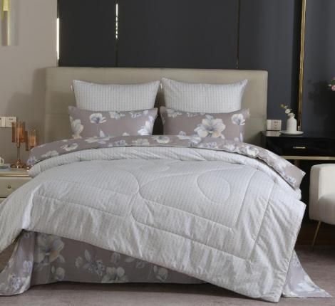 Постельное бельё с одеялом "Kazanov.A." Саманта (капучино) Сатин, Евро