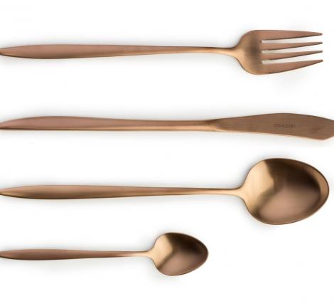 Набор столовых приборов "GRACE" COPPER 80 на 6 персон, 24 предмета