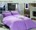 Постельное бельё "Maison D'or" ROSEMARINE Сатин со стразами семейный, фиолетовый