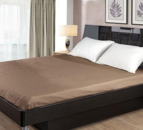 Простыня "Primavelle" Сатин 150х260, Шоколад