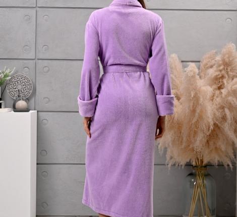 Халат женский трига шалька "AMBIELLA A-1295" лиловый, S/M