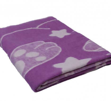 Одеяло байковое арт. 3 Заяц сирень, 100х140
