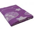 Одеяло байковое арт. 3 Заяц сирень, 100х140