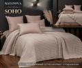 Постельное бельё с покрывалом "Kazanov.A." Soho (бежевый латте) Сатин, Евро