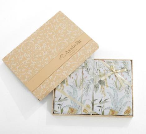 Постельное бельё "Asabella" 2375-4S Сатин, 1,5 спальный