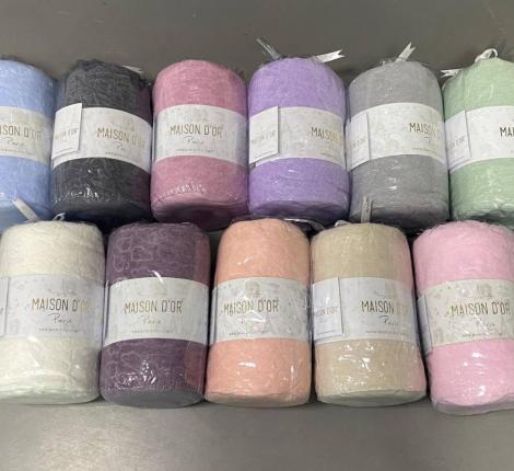 Простыня на резинке махровая с наволочками "Maison D'or" JAKARLI (серый), 100х200