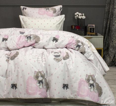 Постельное белье с одеялом "Kazanov.A." Миледи (жемчуг) Сатин, 1,5 спальный